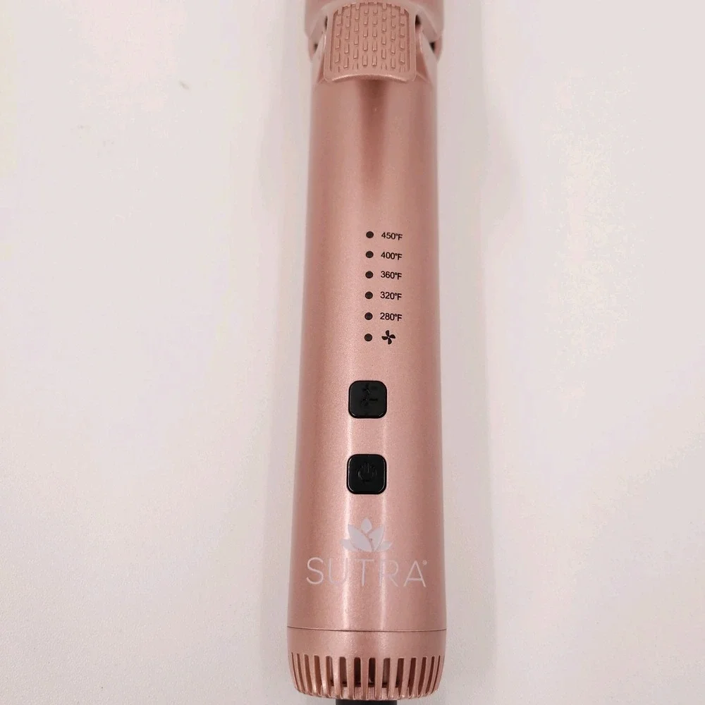 Sutra Air Styler 2 in 1 Hair Straightener + Curler Ceramic Plates Rose Gold Pink